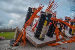 Een foto van de opbouw