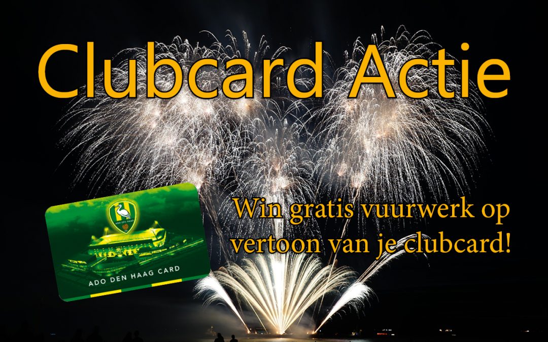 Gratis vuurwerk op vertoon van je clubcard!