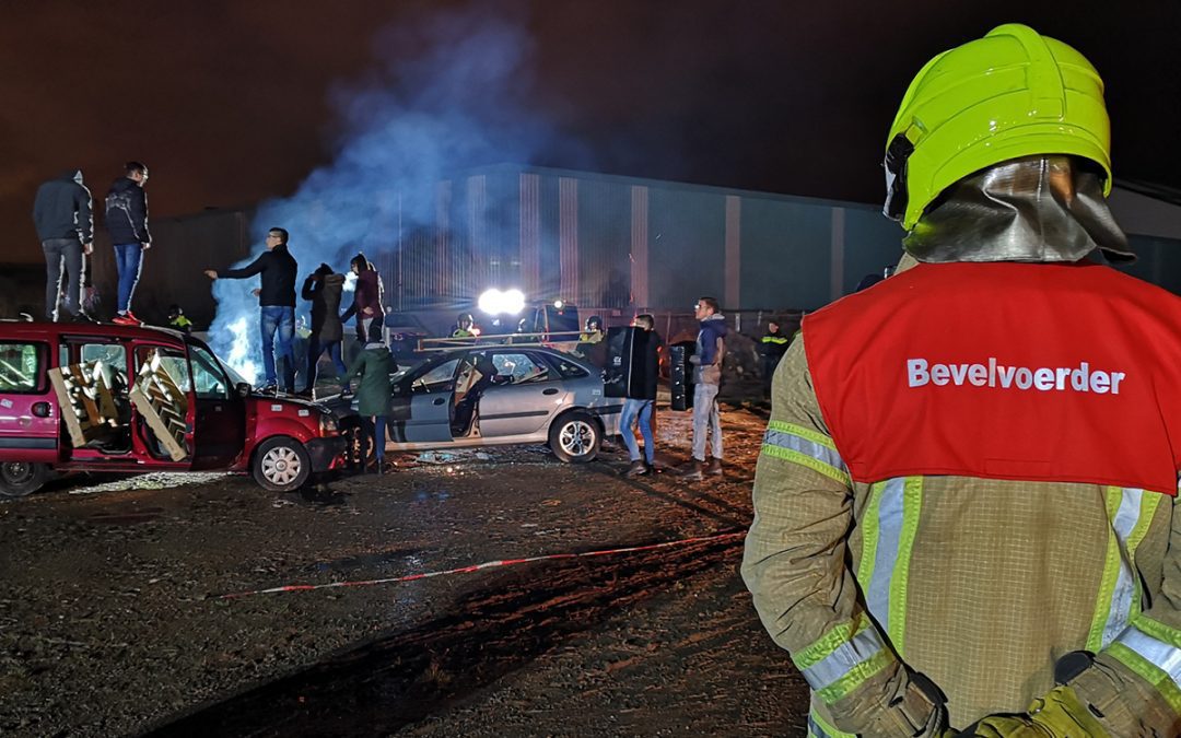 Fotoverslag: vuurwerktraining van de politiehonden